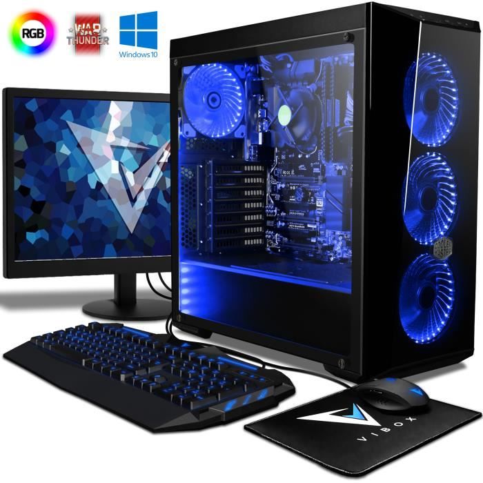 Top achat Ordinateur de bureau VIBOX Vision 2LW PC Gamer Ordinateur avec War Thunder Jeu Bundle, Windows 10 OS, 22" HD Écran (3,9GHz AMD A4 Dual-Core Processeur , pas cher