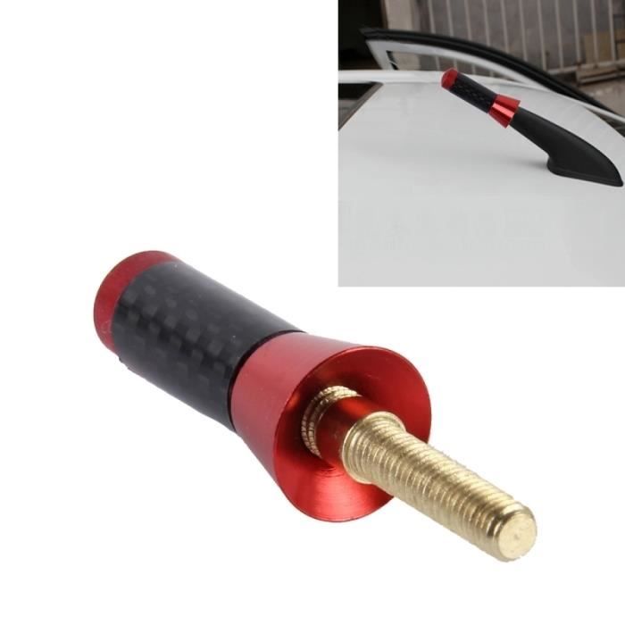 Antenne voiture courte en aluminium de fibre carbone polie vis universelle  petite taille rouge - Achat / Vente antenne auto-moto Antenne voiture courte  en - Cdiscount