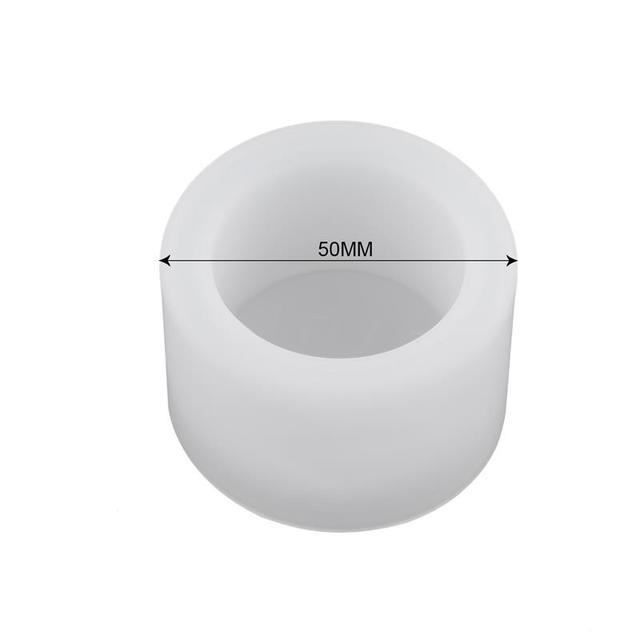 Moule En Silicone Pour Pot De Fleurs En Béton - Moule Rond Double Couche ABS/Silicone (Gris Noir) 18,5x12,5 Cm - 11