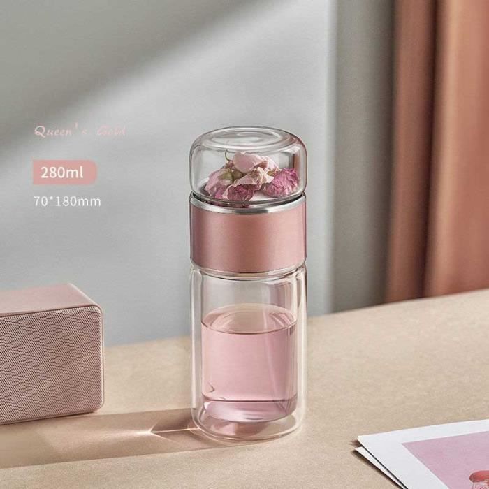 Bouteille Filtrante Isolée Brita - Acier Inoxydable Double Paroi - Rose 32 Oz - Occasion