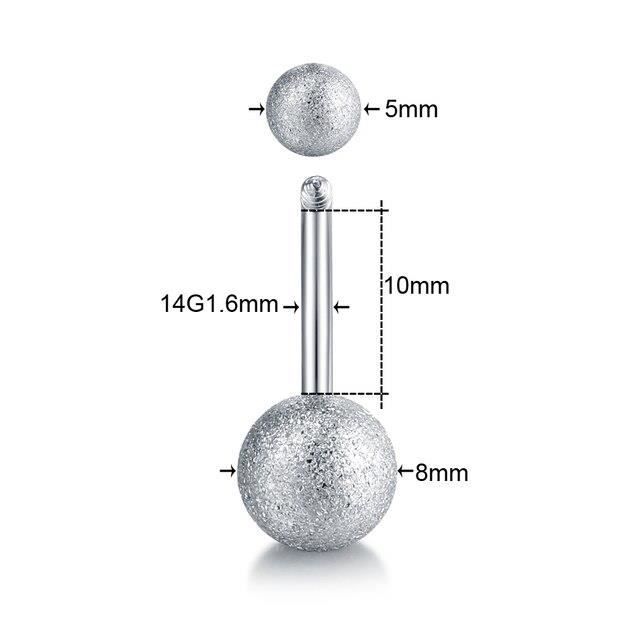 JFORYOU Lot Barres Boutons Ventre Longues Acier Inoxydable - Piercing Nombril CZ Fleur Papillon Or Argent
