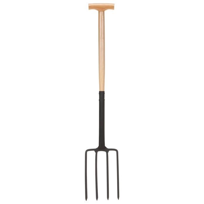 Fourche à Terre Meuble Acier Silver - Fourche Jardinage Polyvalente BESPORTBLE