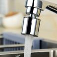 Aérateur de robinet pivotant à 360 ° en laiton 2 Modes économiseur d'eau de robinet réglable 24mm filetage mâle AFA009-MCJ-1