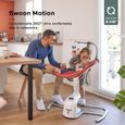 Babymoov Balancelle bébé électrique Swoon Motion, Assise à 360°, Terracotta-1