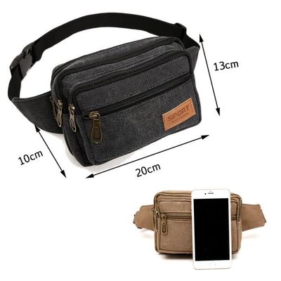 Sac Banane Unisexe MAXTOP Avec Prise Casque - 4 Poches Zippées, Ceinture Réglable - Pour Randonnée, Running, Festivals