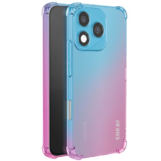 Coque Honor 400 Lite Avec 2 Verres Trempés - Housse TPU Transparente Anti-choc, Bleu Rose - 7
