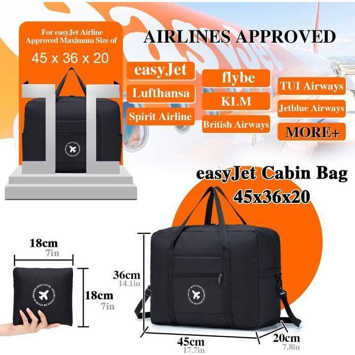 Bagage Cabine Easyjet Sac A Dos 45 36 20 Sac De Voyage Pliable