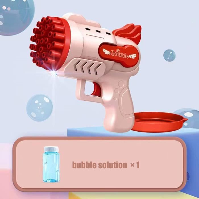Pistolet à Bulles pour Enfants, M416 Machine à Bulles avec Lumière LED Pistolet à Bulles pour Enfants, M416 Machine à Bulles avec Lumière LED