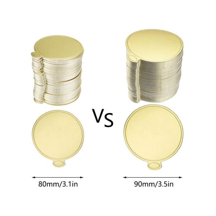 100 Pièces Planches à Gâteaux La Mouss, Plateau à Gâteau Carré En Carton, Mini Bases De Gâteau En Carton Pour Gâteau En Mousse Dorée, Support à Gâteau Avec Languette Pour Cupcakes, Desserts