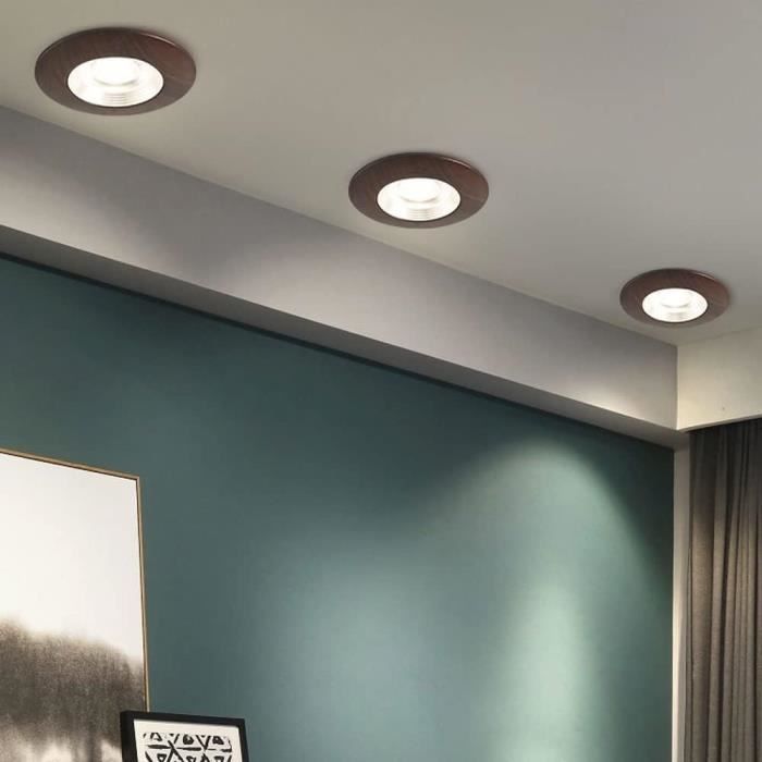 Spot LED Encastrable Ultra-mince 10mm - Lumière Du Jour, 3W à 24W, Pour Plafond Chambre/salle De Bain