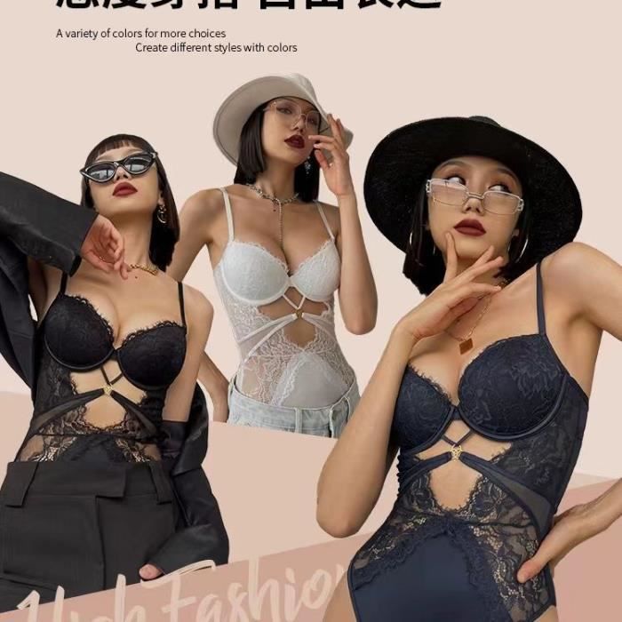 ENSEMBLE LINGERIE Femme Dentelle classique evidee confortable anti relachement sexy Noir Cdiscount Pret a Porter