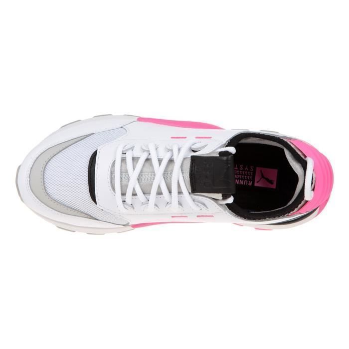 PUMA Baskets RS 0 Sound Blanc Femme Blanc et Rose Cdiscount