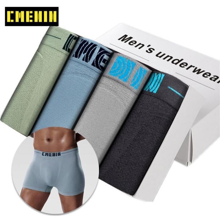 Sous v tement Lot de 4 Boxers en Polyester pour homme sous