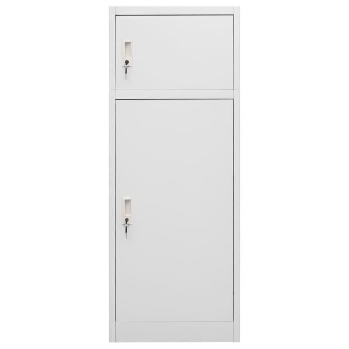 Armoire à Selles Anthracite 53x53x150 Cm – Acier, Porte-selle Réglable, 2 Portes Verrouillables, Pour écurie Et équitation