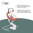 Babymoov Balancelle bébé électrique Swoon Motion, Assise à 360°, Terracotta-2
