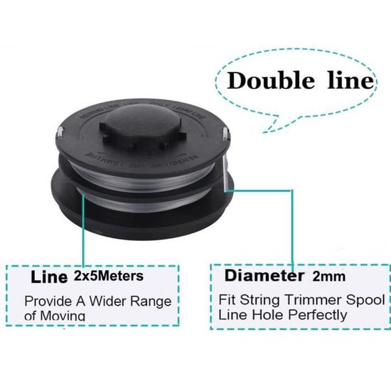 Bobina Di Ricambio Per Einhell GC-ET 4530, RTV 400, RTV 550/1 - Kit Con 3 Bobine E Tappo - Foto 9