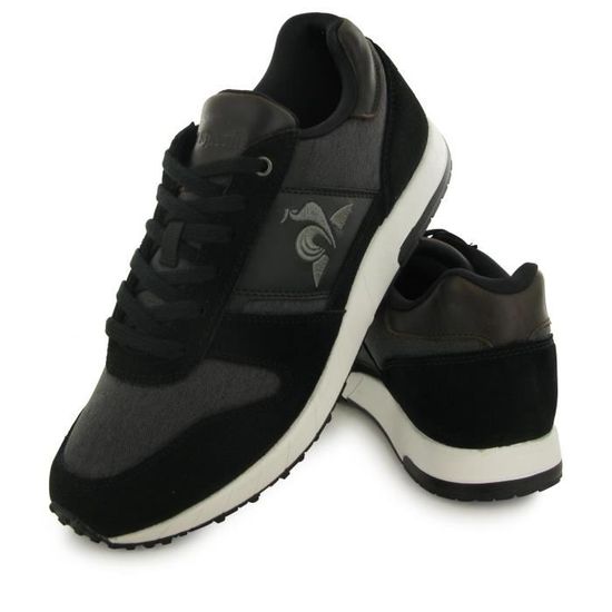 Coq sportif cuir noir clearance
