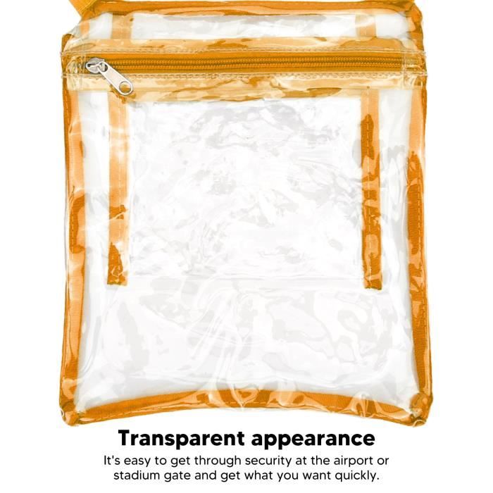 Sac outlet transparent jaune