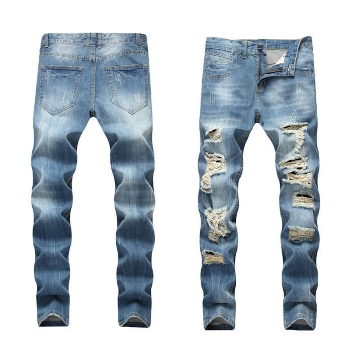 Pantalon homme deals à trou