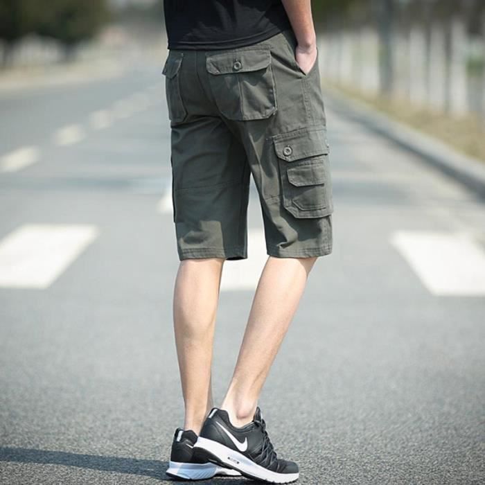 Short homme multi poches clearance