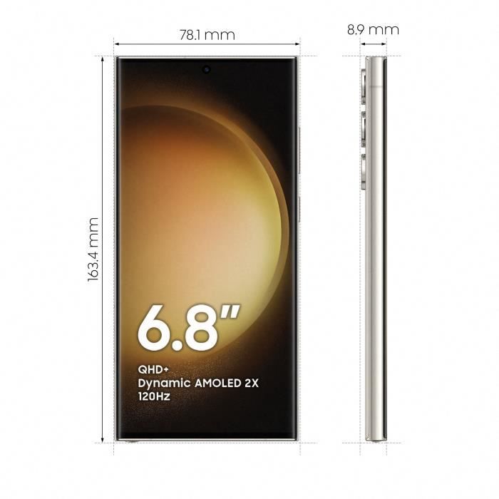 SAMSUNG Galaxy S23 Ultra 512Go Crème - Cdiscount Téléphonie