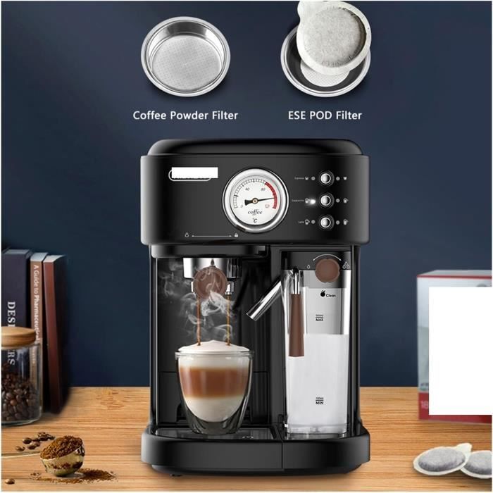 Machines À Café Machine À Café Espresso Cappuccino Latte 19Bar Entièrement  Automatique 3 En 1 Mousse De Lait Chaude Automatiq[H2310] - Cdiscount  Electroménager