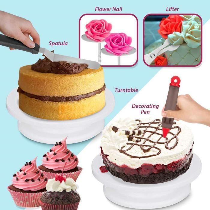 Poche à douille réutilisable et 4 embouts plastique Zenker Smart Pastry -  Douilles - Poches à Douilles - Décorations de gâteaux