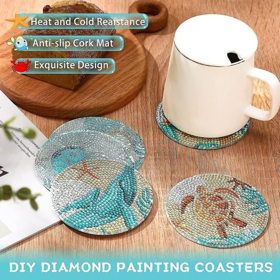 Vernis a ongles,8pcs Ocean Diamond Painting Coasters,Diy Marine Life  Coaster Diamond Art Kits pour adultes Enfants [C411205926] - Cdiscount Au  quotidien
