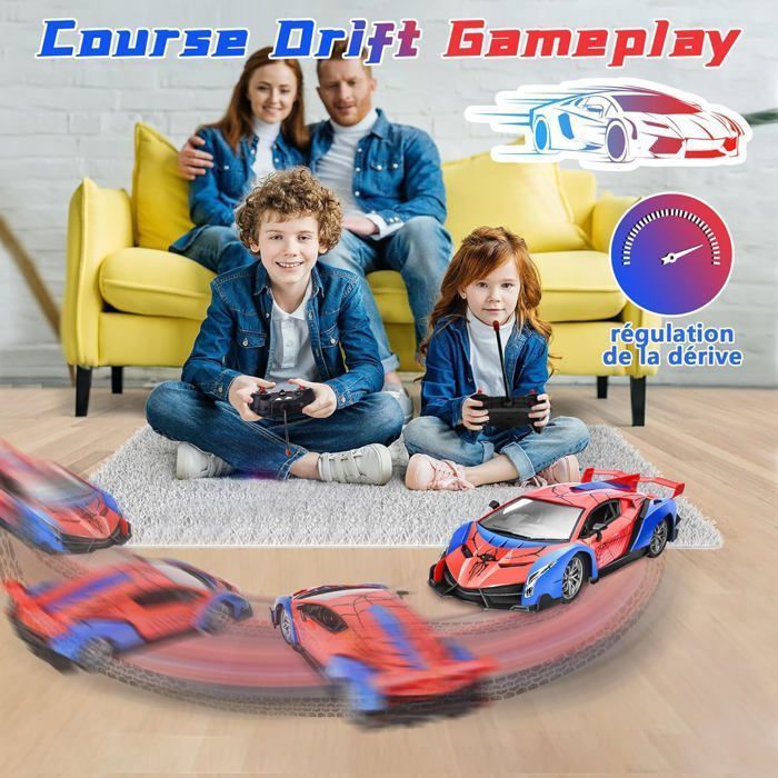 DEERC Voiture télécommandée tout-terrain 2,4 GHz pour enfants/débutants DEERC Voiture télécommandée tout-terrain 2,4 GHz pour enfants/débutants
