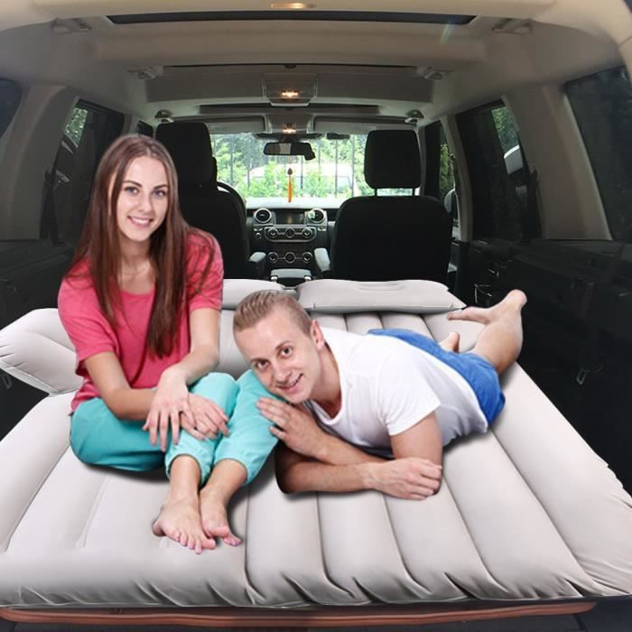 Acheter Lit gonflable automatique de siège arrière de voiture avec 2  oreillers matelas de voiture de tissu de flocage pour SUV adulte tapis de  Camping de voyage en plein air autonome