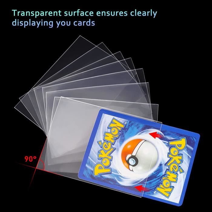 GoldOars 300 Pcs Pochette Carte Pokemon Individuel Pochettes de Protection  Transparentes pour Cartes Pokmon Magic The Gatheri[5329] - Cdiscount Jeux -  Jouets
