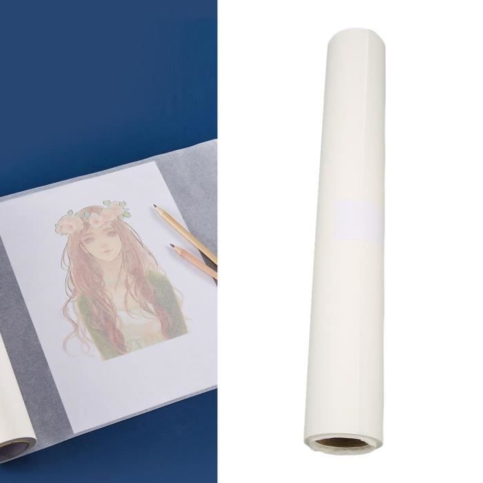 WEI papier à patron de couture Rouleau de papier calque papier à motif  blanc haute transparence pour la couture, la