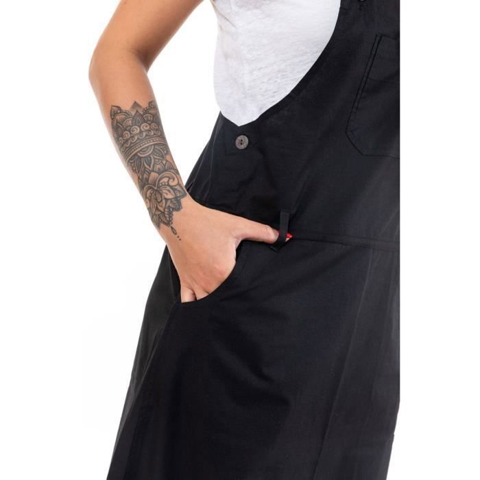 Fantazia Robe grande taille Robe salopette femme coton doux
