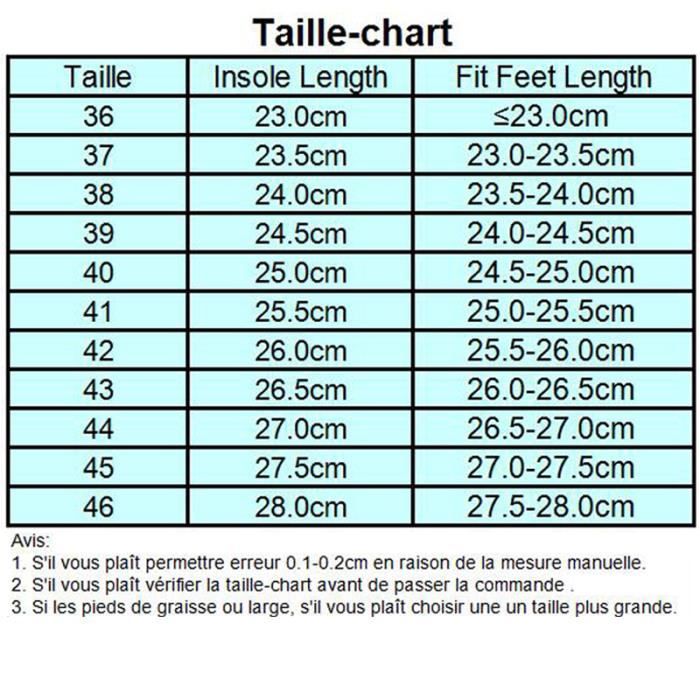 Taille chaussure homme femme sales