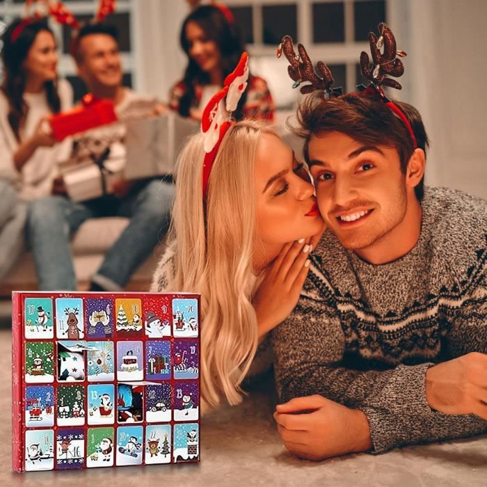 Calendrier De L'Avent 2025 - 24 Paires De Chaussettes Colorées - Compte