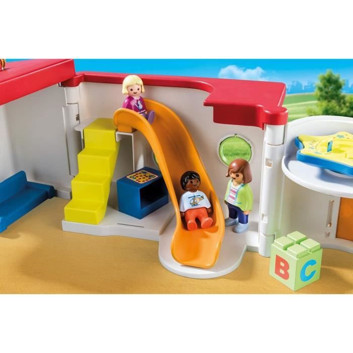 PLAYMOBIL Garderie transportable Bleu Playmobil 1.2.3 Pour