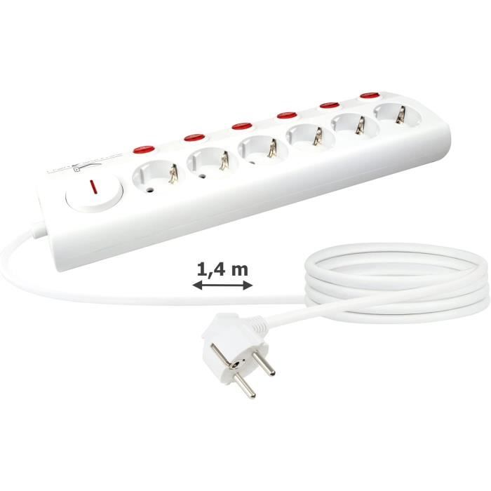 658668- Multiprise | Interrupteur individuel | 6X | Shuke | Maximum ...