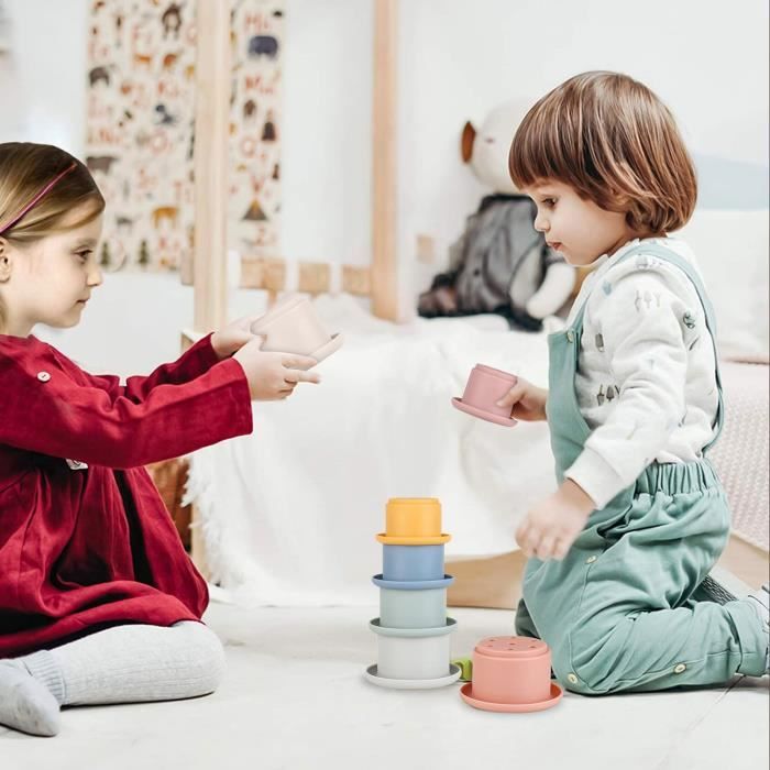 mushie Tasses à Empiler 8 Gobelets Gigognes | sans BPA | Jouets Éducatifs pour Bébés | Accessoires pour Bébé, Jeunes Enfants Garçons et Filles | Forest mushie Tasses à Empiler 8 Gobelets Gigognes | sans BPA | Jouets Éducatifs pour Bébés | Accessoires pour Bébé, Jeunes Enfants Garçons et Filles | Forest
