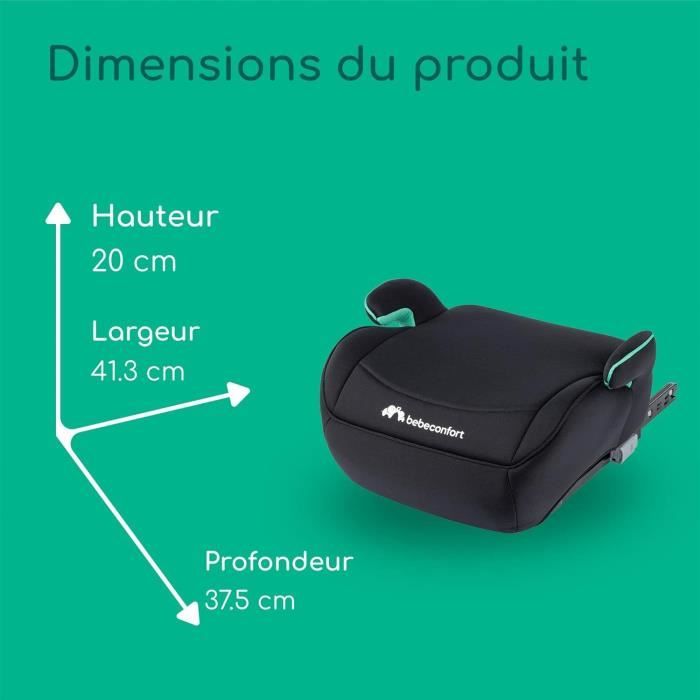Siège Auto Rehausseur Bebeconfort RoadFix I-Size - Groupe 2/3 (15-36kg) - ISOFIX, Pliable, Léger (4.4kg) - Pour Enfants De 3.5 à 12 Ans