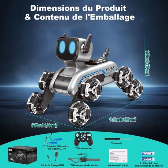 Robot Dansant Télécommandé Avec Lumières Et Musique - Jouet éducatif Pour Garçons Et Filles Dès 3 Ans