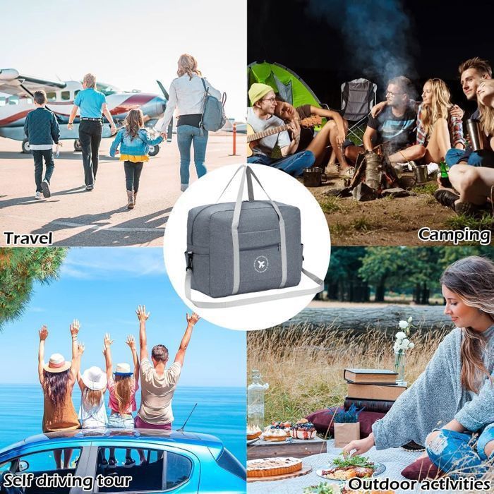 Outplea Sac De Sport Pliable 20L - Ultra-léger 0,19kg, Imperméable, Polyvalent Pour Gym, Yoga, Natation Et Voyage