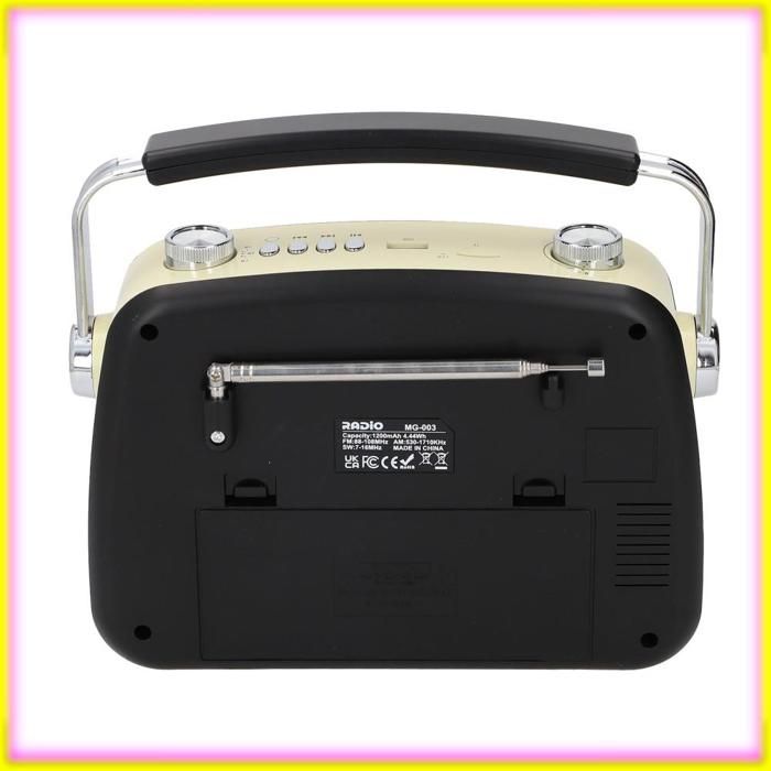 Radio à ondes courtes Portable 2.4 pouces, DAB/DAB... – Grandado