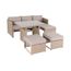 Salon De Jardin 6 Places Reggiano Resine Naturelle Coussins