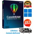 CorelDRAW Graphics Suite 2021 version complete pour windows - ACTIVATION A VIE & LIVRAISON RAPIDE-0