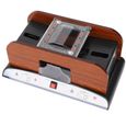 Mélangeur de cartes automatique, mélangeur de cartes en bois de poker à 2 cartes Machine de mélangeur électronique de cartes à-0