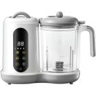 BYTELIKE Mixeur, préparation d'aliments pour bébés, capacité 400 ml, 4 fonctions : cuisson vapeur, cuisson à l'eau, minuterie, gris