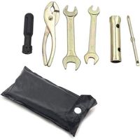 KIT REPARATION PNEU - OUTIL REPARATION PNEU Kit de Moto Compact Set Jeu de Pinces de Tournevis Tool Kit D'outils de Réparation de