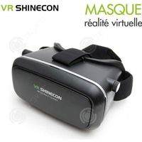 INN® Version casque téléphone mobile réalité virtuelle 3D miroir panoramique VR manette pas cher lunette jeux réglage Shinecon noir