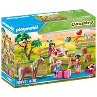 PLAYMOBIL - 70511 - Voiture et van pour poney - Country - Multicolore - 44  pièces - Cdiscount Jeux - Jouets
