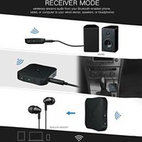 SALALIS Émetteur Récepteur Bluetooth 2 En 1 Sans Fil Pour Adaptateur Audio D'Assistance Rca À 3,5 Mm